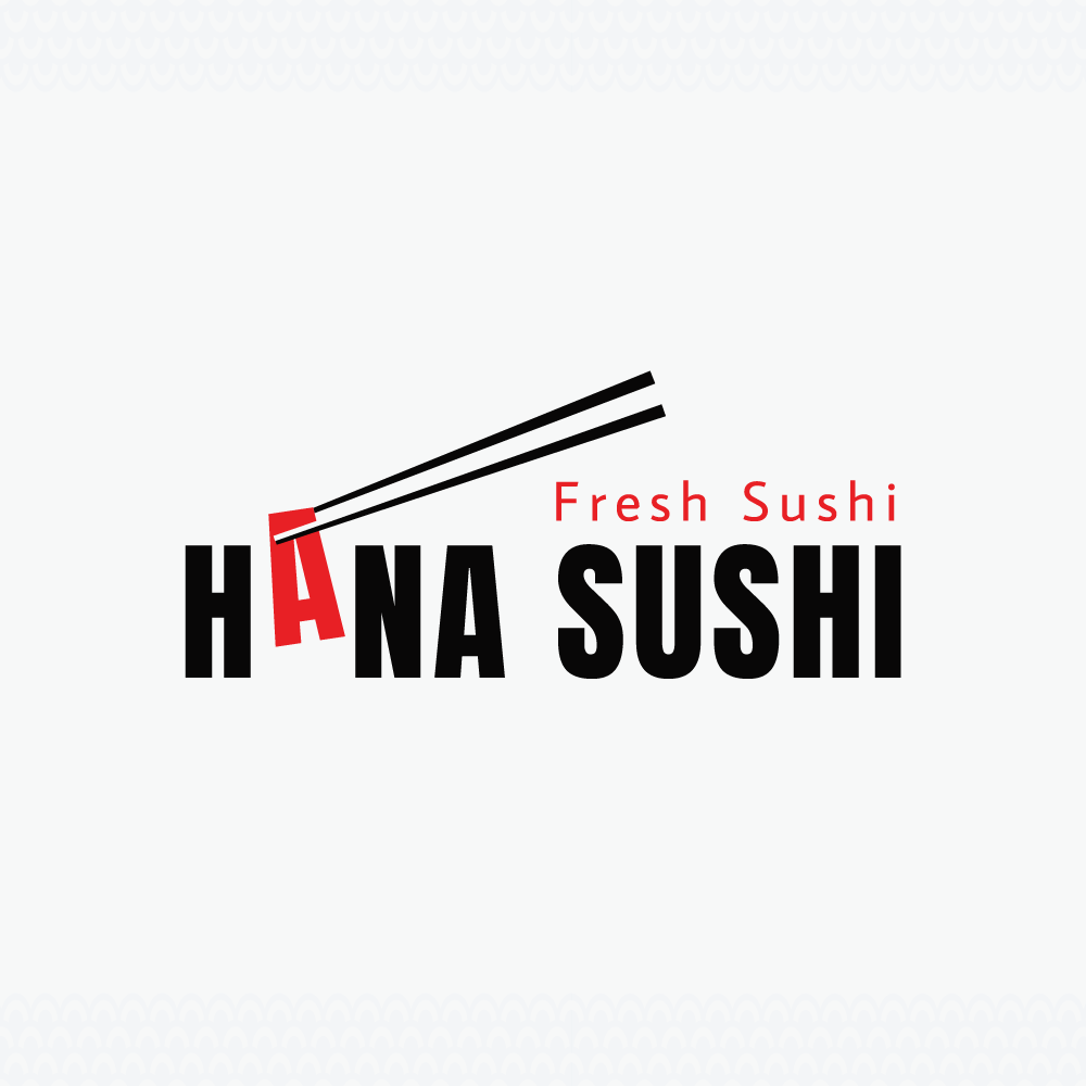 Japanese restaurant logo chopsticks with letter