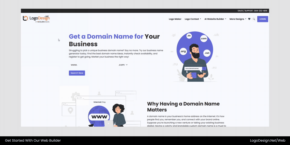 Register and connect your domain easily