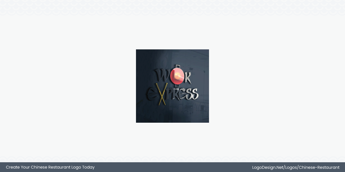 Wok Express chinese Restaurant Logo