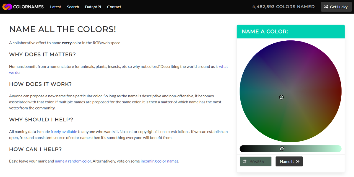 Color Names Color Names