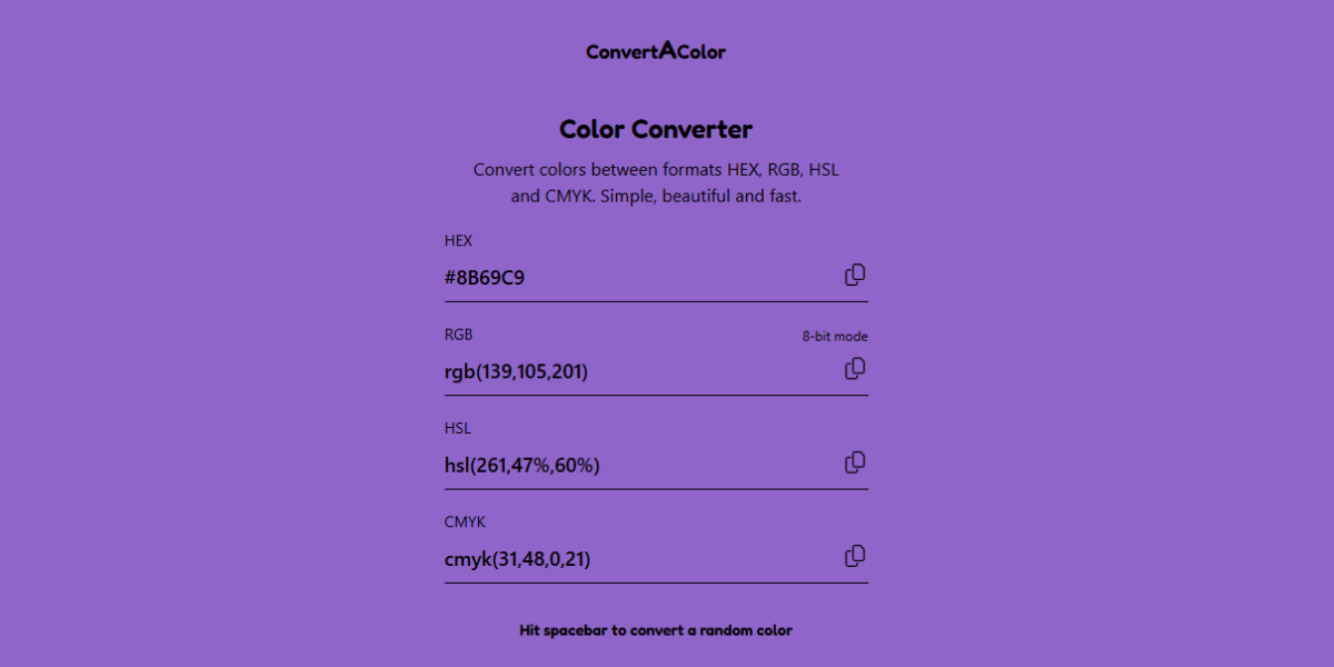 Convert A Color Convert A Color