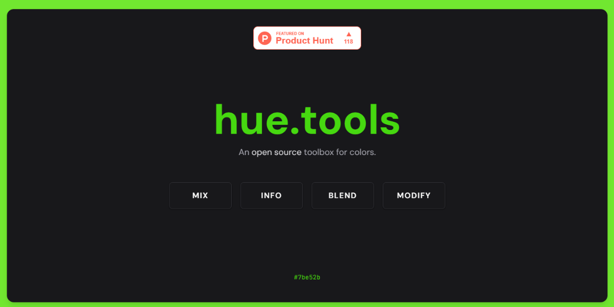 Hue Tools Hue Tools