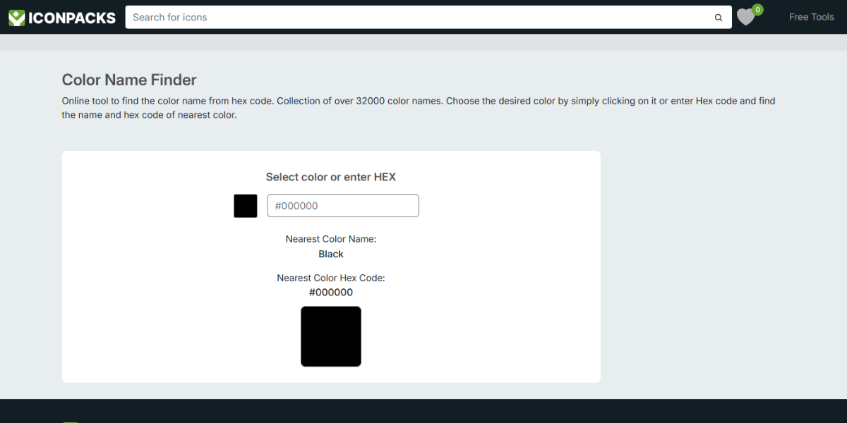 Icon Packs Color Name
