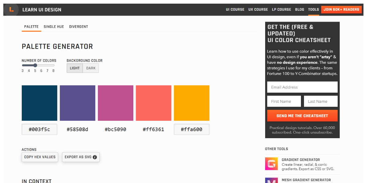 Learn UI Design - Data Color Picker Learn UI Design - Data Color Picker