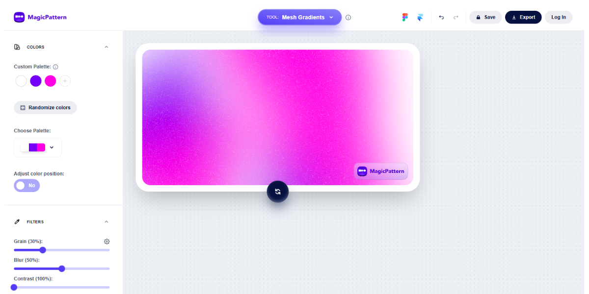 Magic Pattern Mesh Gradient Magic Pattern Mesh Gradient