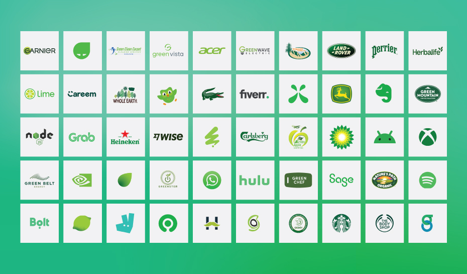 100 Green Logos