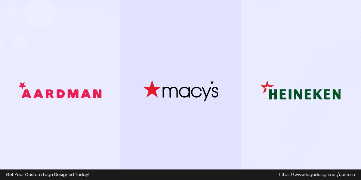 Aardman, Macy’s, and Heineken logos displayed side by side
