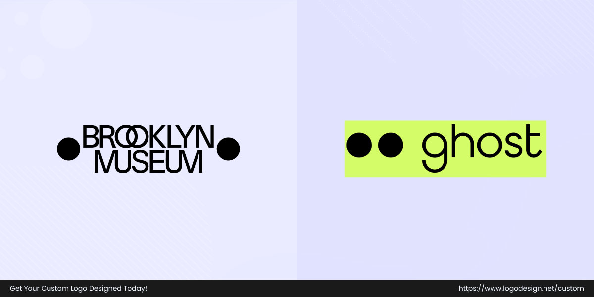 Brooklyn Museum and Ghost logos side by side