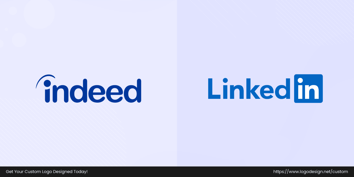Indeed and LinkedIn logos side by side.