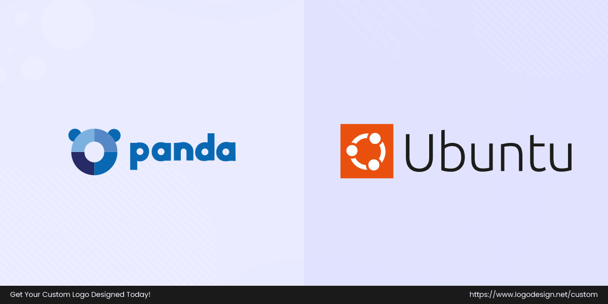 Panda and Ubuntu logos side by side