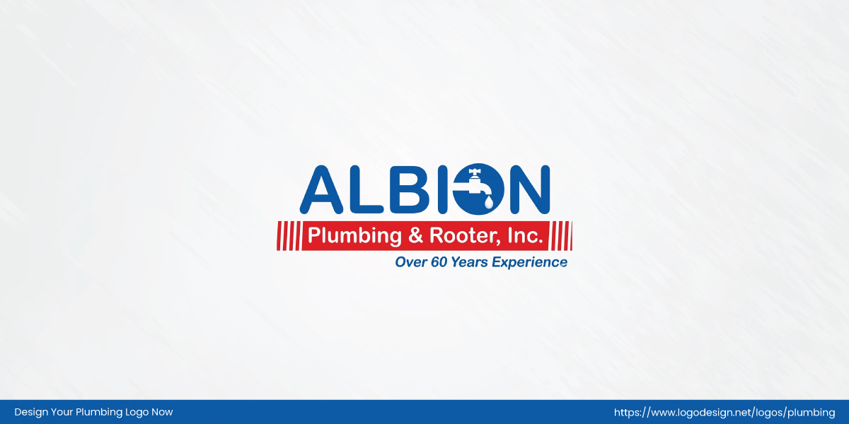 Albion Plumbing Rooter Logo Albion Plumbing Rooter Logo