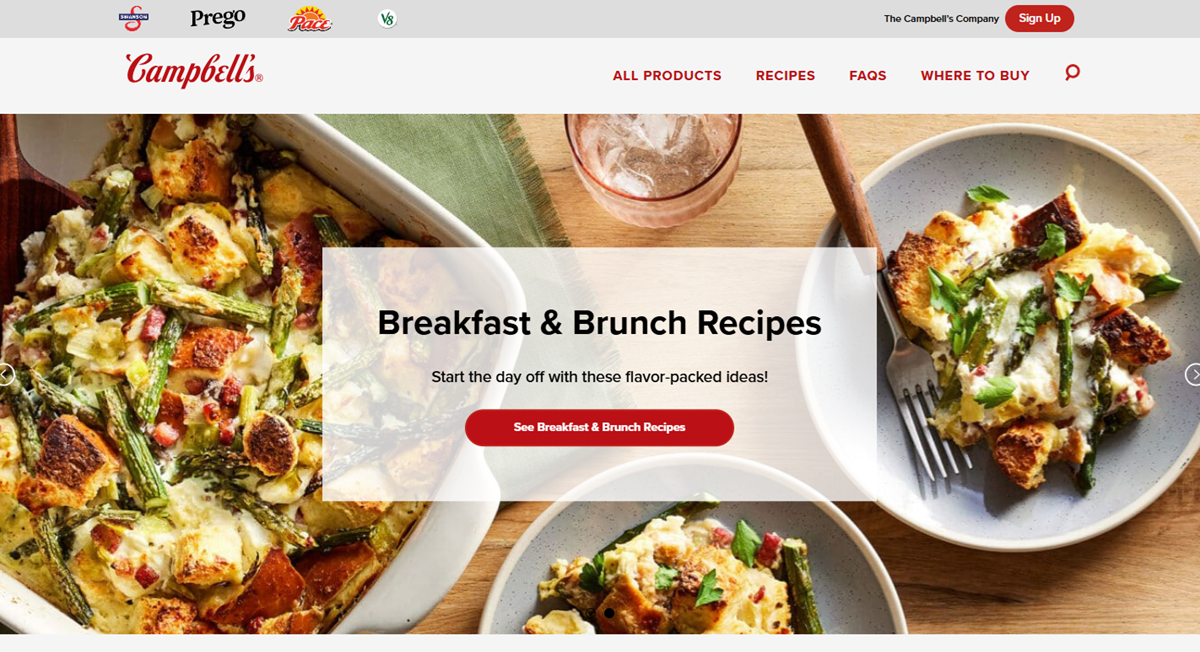 Campbell’s Soup Website