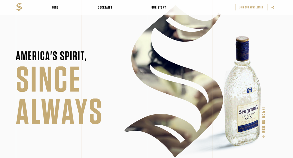 Seagram’s Gin Website