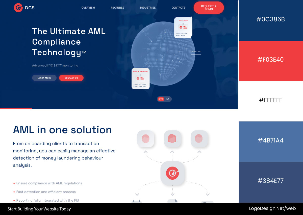 DCSAML Website Color Palette