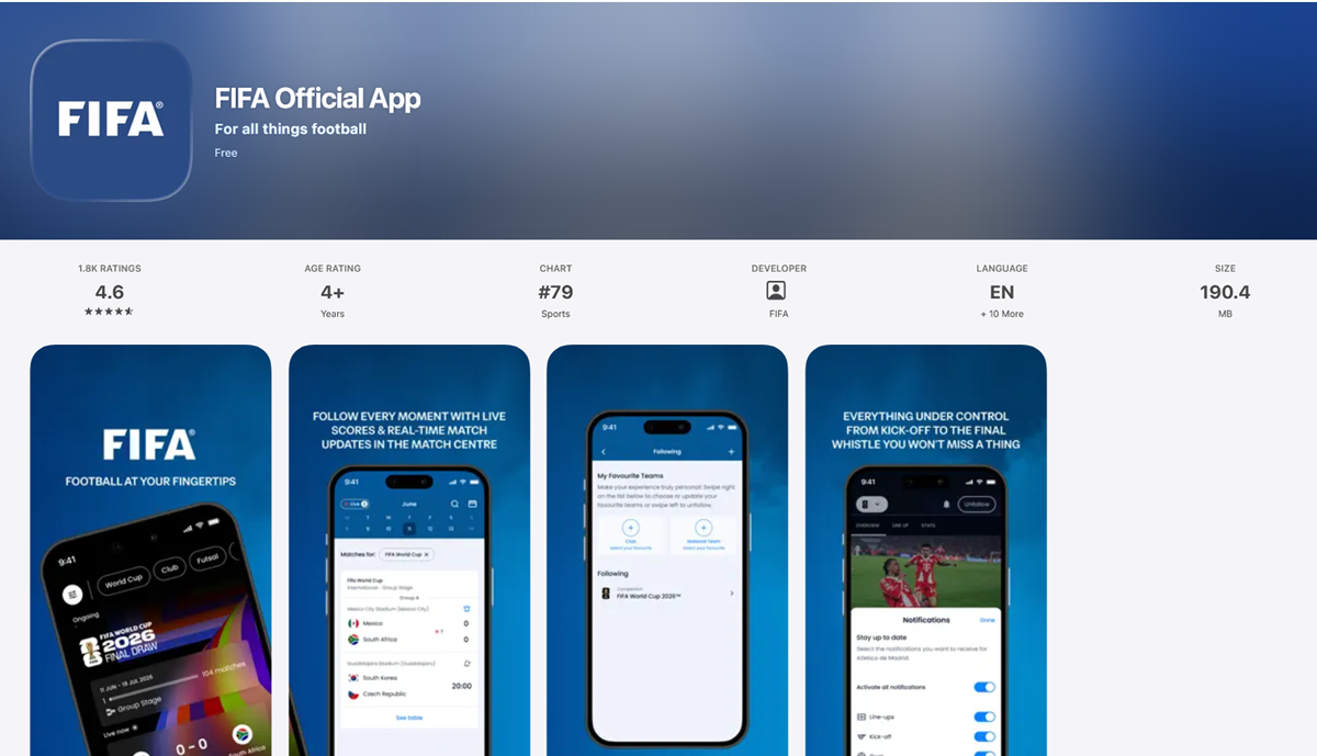 FIFA Official App FIFA Official App