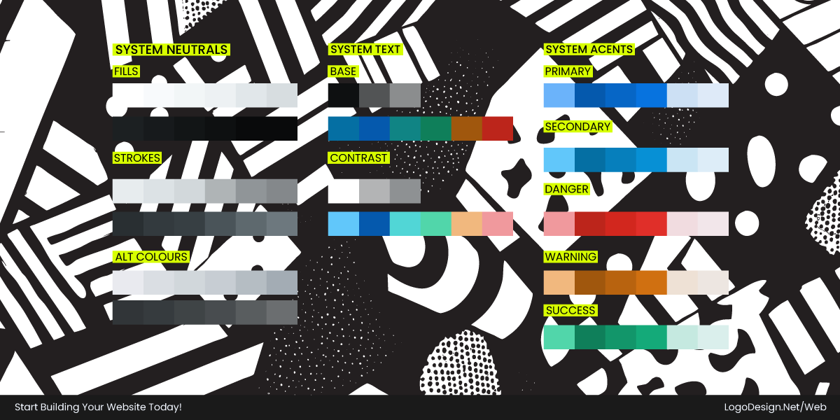 Inconsistent color system vs. consistent color system Inconsistent color system vs. consistent color system