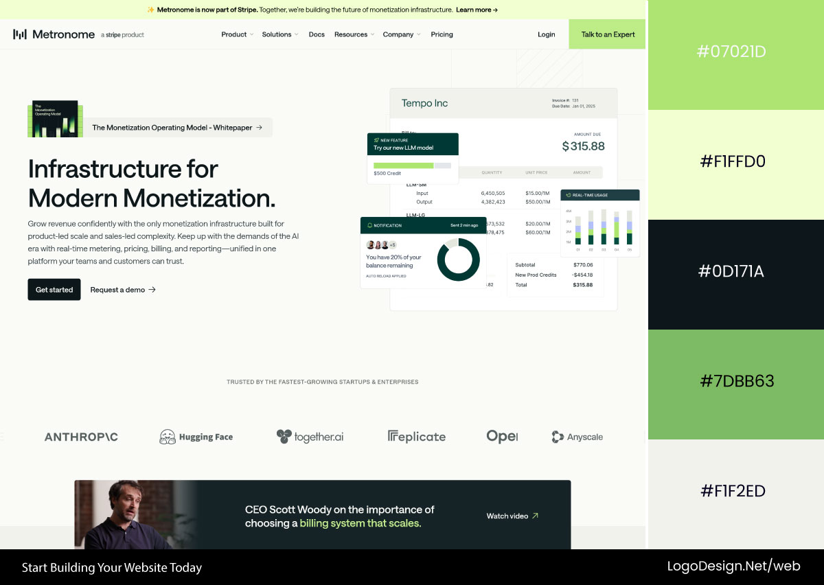 Metronome Website Color Palette Metronome Website Color Palette