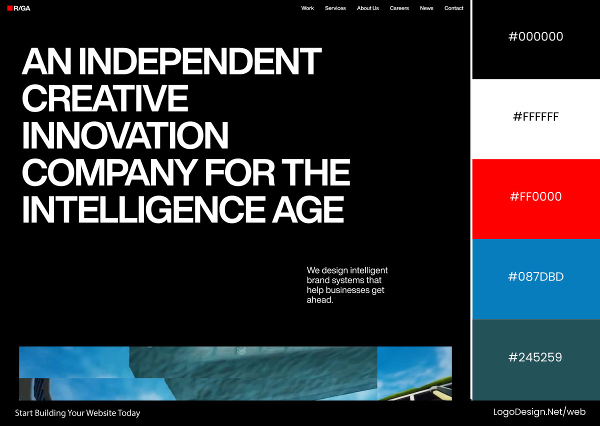R/GA Website Color Palette R/GA Website Color Palette