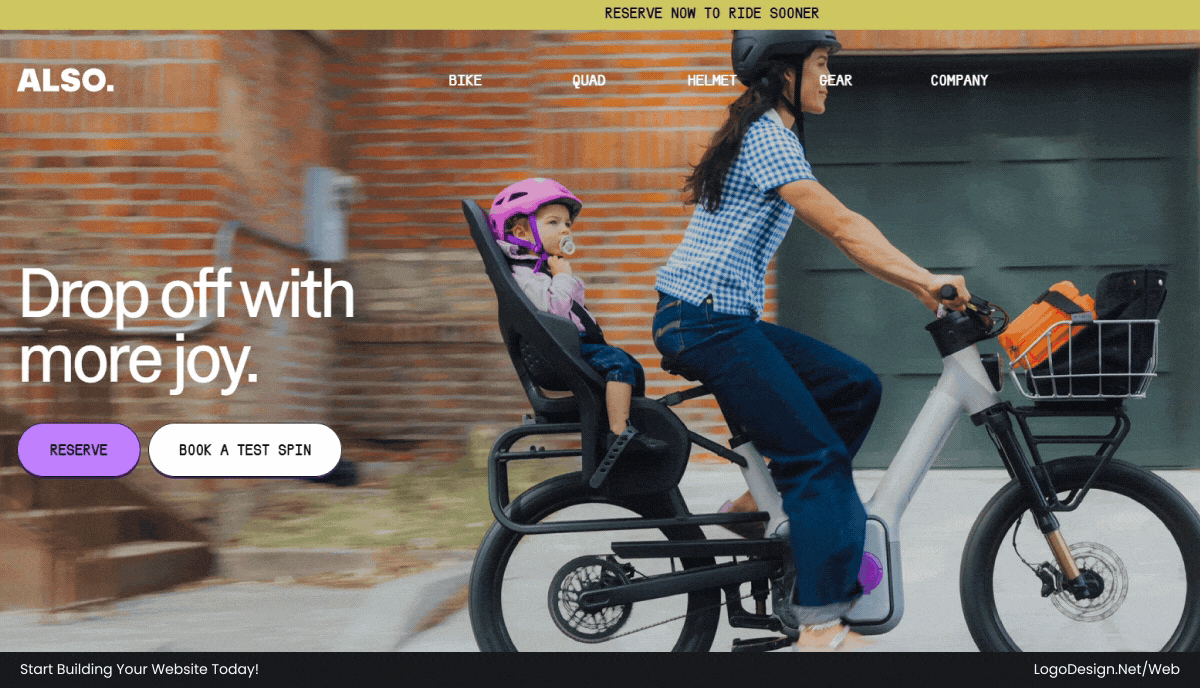Ride Also separates brand and system colors effectively