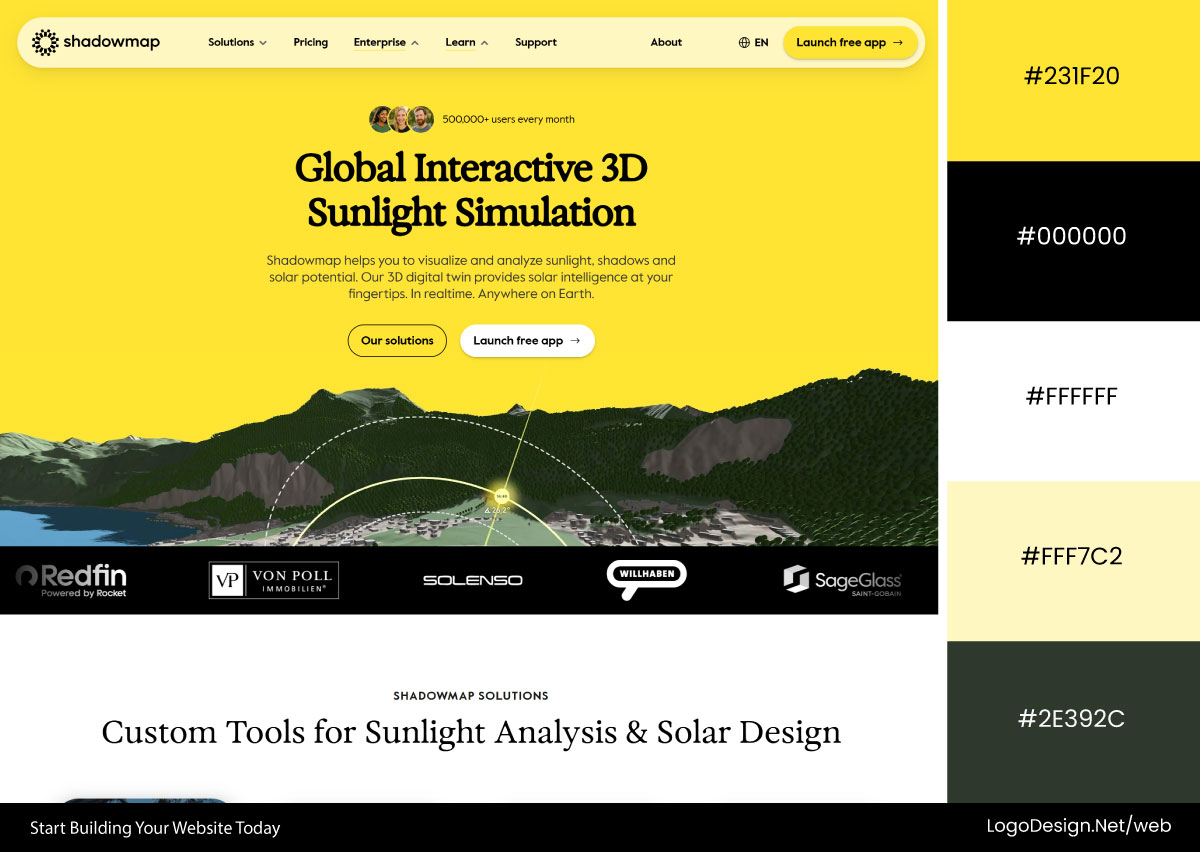 Shadowmap Website Color Palette Shadowmap Website Color Palette