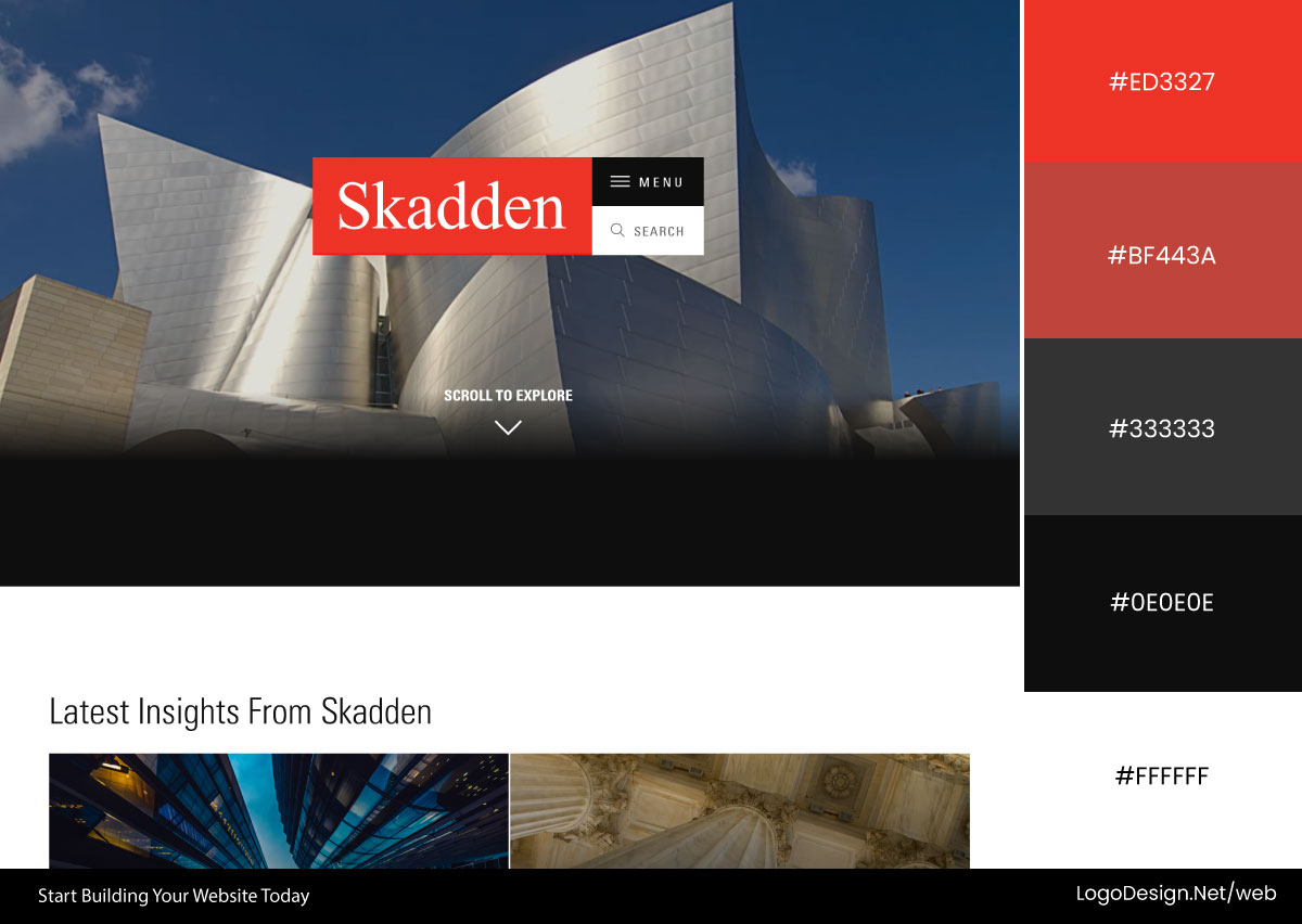 Skadden Website Color Palette Skadden Website Color Palette