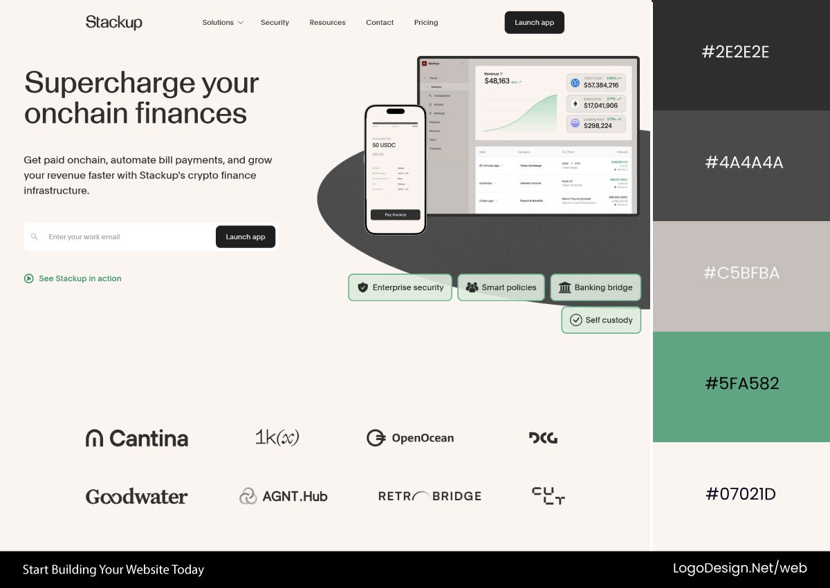 Stackup Website Color Palette Stackup Website Color Palette