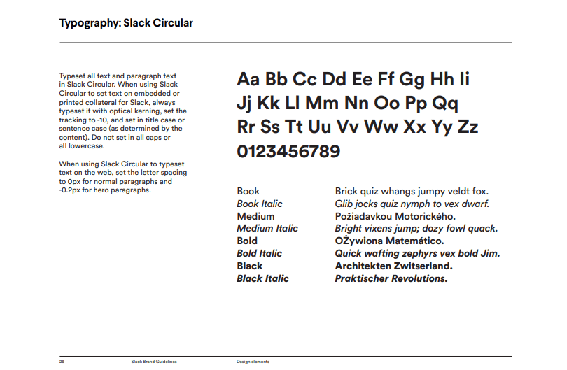 Slack brand guidelines
