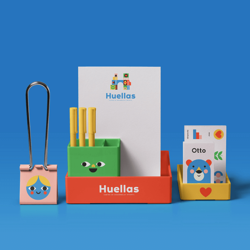 Show thumbnail preview A colorful desk organizer set against a blue background.