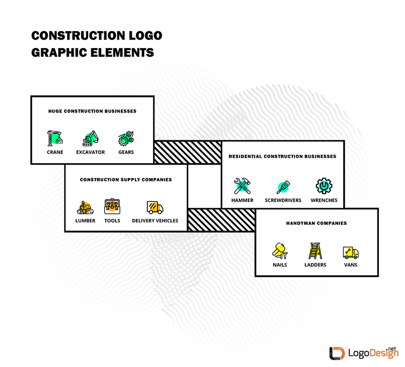 Construction Logo Graphic Elements