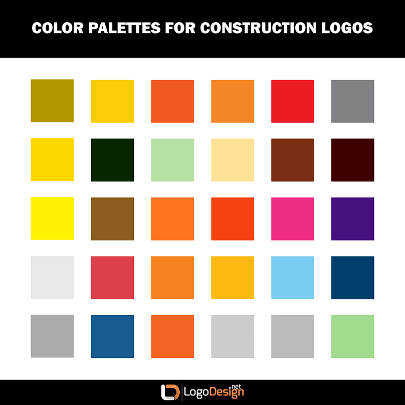 Construction Logo Color Palette