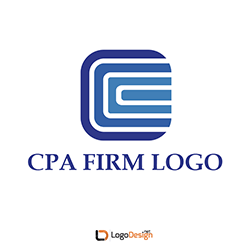 Logo for a CPA firm featuring a stylized blue letter 'C' composed of nested, progressively lighter blue segments.