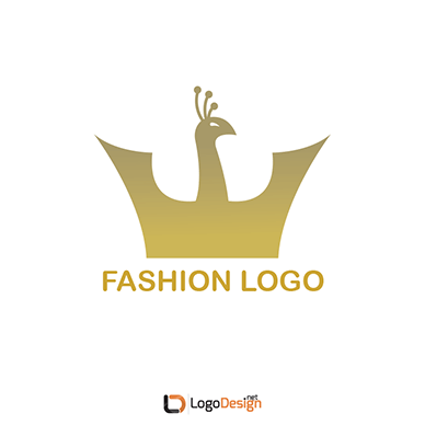 A golden peacock logo with outspread crown-like wings, accompanied by the text 
