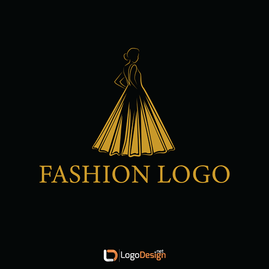 A black background features a gold outline of a woman in an elegant gown above the text 