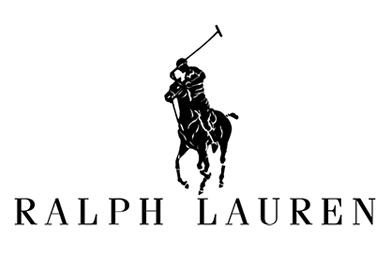 Ralph lauren Logo with black fonts and White Background