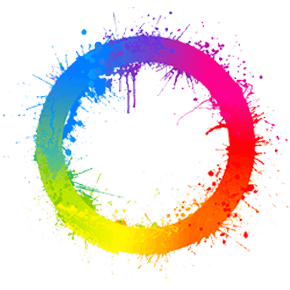 Circle With Paint Splatters