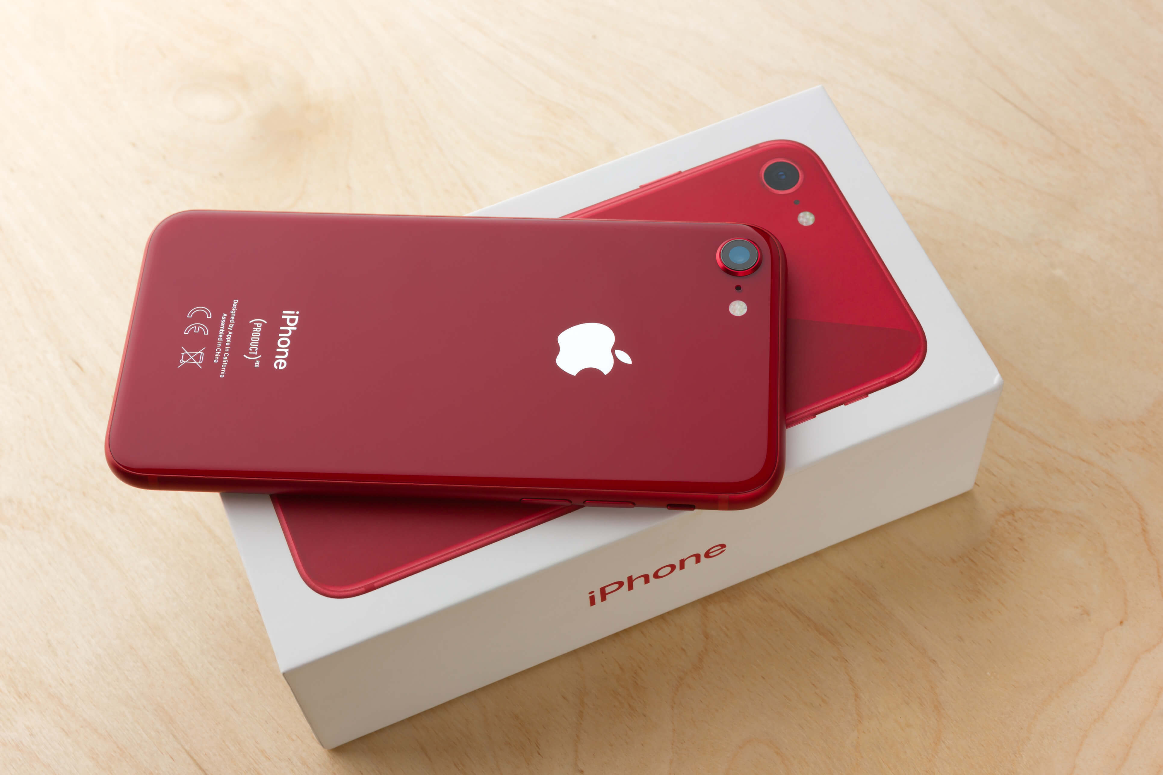 red iphone 