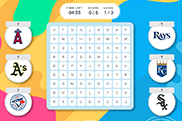 To start playing MLB logo quiz, do a word search of your favorite MLB team’s name in the word puzzle grid, hold your cursor over the letters, and swipe! If your word swipe remains highlighted, then you’ve got a correct answer. Go on start now!