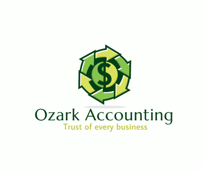 accounting logo arrows going round