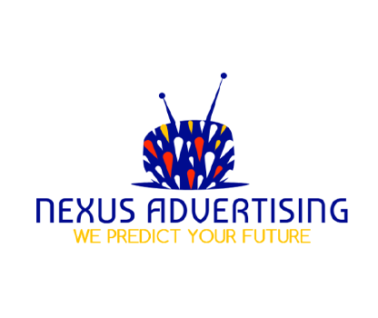 Advertising logo with connected speech bubbles