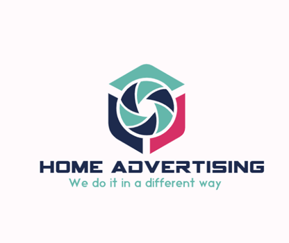 advertising logo design shield merged with camera lens
