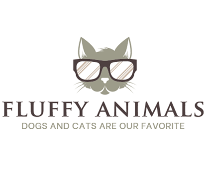 Pet cat logo wearing sunglasses