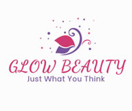 beauty logo with abstract butterfly and sparkles