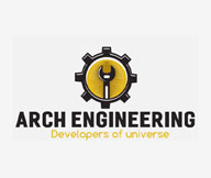 engineering company logo with wrench inside gear