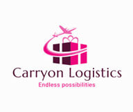 trade and logistics logo with cargo and airplane with swoosh