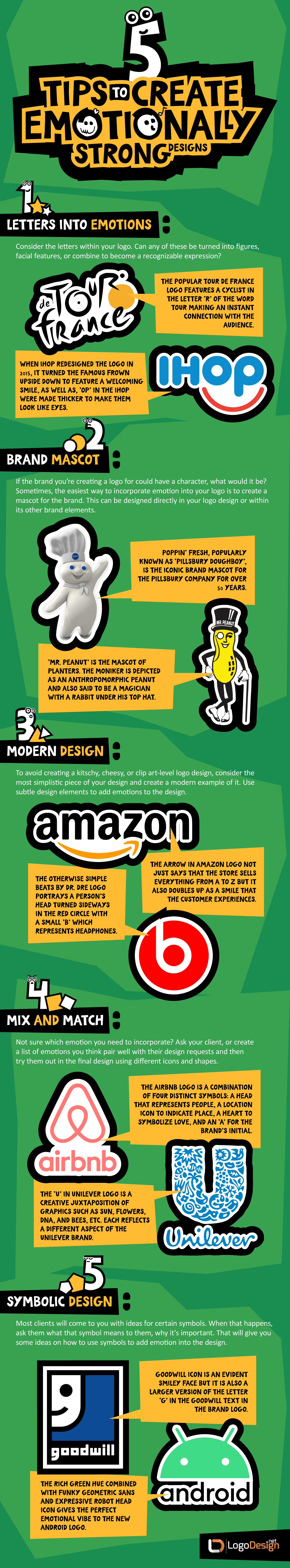Emotionally Strong Logo Designs Infographic