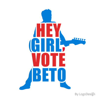 Beto political logo 2020 hey girl vote beto 