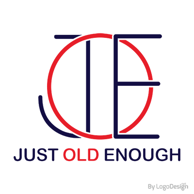 Joe Biden political logo 2020 Just Old Enough 