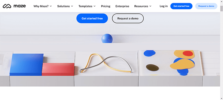 Graphic Design Trends - Maze Website Screenshot