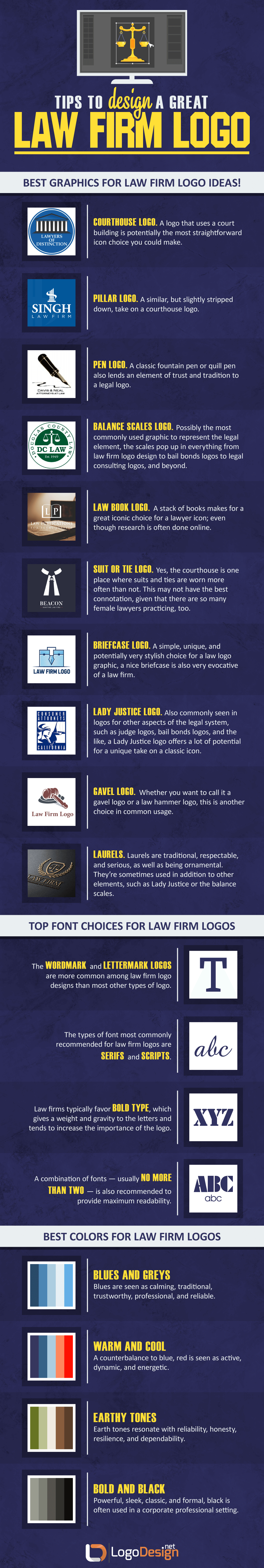 Law Firm Logo - Infographic