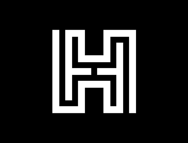 abstract H letter logo